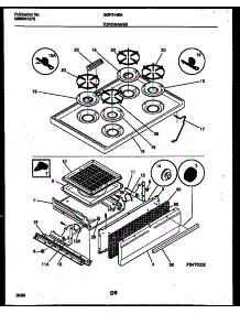 05 - Cooktop And Broiler Drawer Parts parts for Frigidaire Range GGF314BAWA from AppliancePartsPros.com