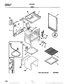 04 - Body parts for Frigidaire Range GGF322BBDE from AppliancePartsPros.com
