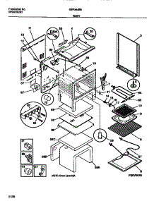 03 - Body parts for Frigidaire Range GEF354BBDA from AppliancePartsPros.com