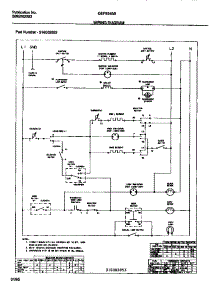 06 - Wiring  Diagram parts for Frigidaire Range GEF354BBDA from AppliancePartsPros.com