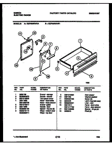 03 - Drawer Parts parts for Frigidaire Range GEF400WAW1 from AppliancePartsPros.com
