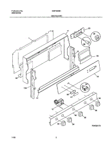 03 - Backguard parts for Gibson Range GGF334BHDD from AppliancePartsPros.com