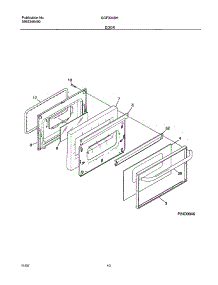 11 - Door parts for Gibson Range GGF334BHDD from AppliancePartsPros.com