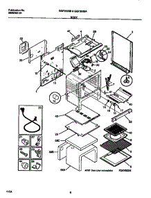 04 - Body parts for Frigidaire Range GGF353SAWB from AppliancePartsPros.com