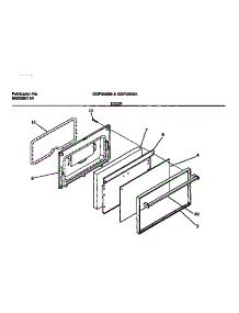 07 - Door parts for Frigidaire Range GGF353SAWB from AppliancePartsPros.com