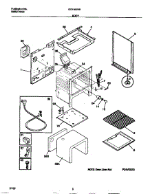 04 - Body parts for Frigidaire Range GGF322BBWD from AppliancePartsPros.com