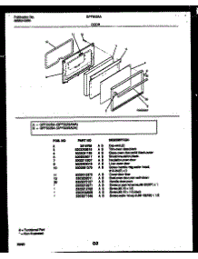 06 - Door Parts parts for Frigidaire Range GPF302SADA from AppliancePartsPros.com