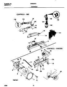 06 - Controls parts for Frigidaire Refrigerator GRS20ZRHD0 from AppliancePartsPros.com