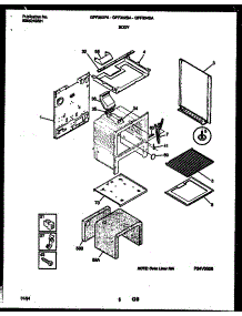 05 - Body Parts parts for Frigidaire Range GPF300PADB from AppliancePartsPros.com