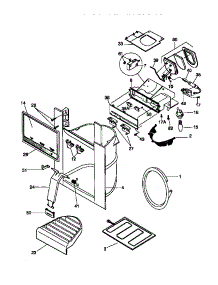 09 - Ice Dispenser parts for Frigidaire Refrigerator GRS22WNCW1 from AppliancePartsPros.com