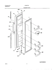 03 - Freezer Door parts for Gibson Refrigerator GRS23F5AQ1 from AppliancePartsPros.com
