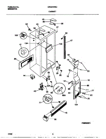 04 - Cabinet parts for Frigidaire Refrigerator GRS24WNCD3 from AppliancePartsPros.com