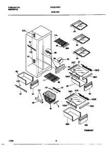 05 - Shelves parts for Frigidaire Refrigerator GRS24WNCW3 from AppliancePartsPros.com