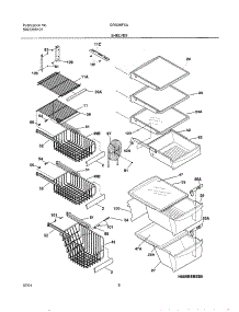 09 - Shelves parts for Gibson Refrigerator GRS26F5AW0 from AppliancePartsPros.com