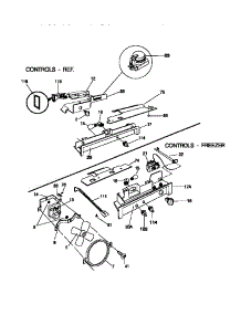 07 - Controls parts for Frigidaire Refrigerator GRS24WNCW1 from AppliancePartsPros.com
