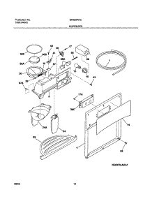 15 - Dispenser parts for Gibson Refrigerator GRS26R4CW1 from AppliancePartsPros.com