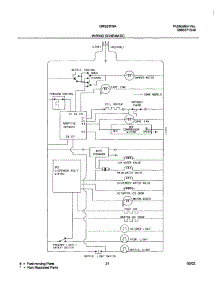 21 - Wiring Schematic parts for Gibson Refrigerator GRS23F5AQ4 from AppliancePartsPros.com