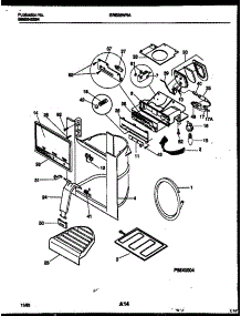 08 - Ice Door, Dispenser And Water Tank parts for Frigidaire Refrigerator GRS26WRAW0 from AppliancePartsPros.com