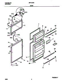 02 - Doors parts for Frigidaire Refrigerator GRT13CRHD0 from AppliancePartsPros.com