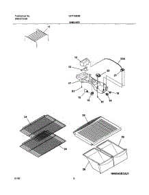 07 - Shelves parts for Gibson Refrigerator GRT15B3BW0 from AppliancePartsPros.com