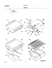 07 - Shelves parts for Gibson Refrigerator GRT17G4BW0 from AppliancePartsPros.com