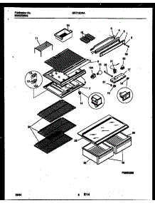 05 - Shelves And Supports parts for Frigidaire Refrigerator GRT15DRAW1 from AppliancePartsPros.com