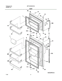 03 - Door parts for Gibson Refrigerator GRT18C6AQ4 from AppliancePartsPros.com