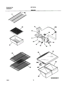 07 - Shelves parts for Gibson Refrigerator GRT18C5AQ0 from AppliancePartsPros.com