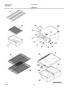 07 - Shelves parts for Gibson Refrigerator GRT18C6AQ7 from AppliancePartsPros.com