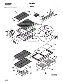 04 - Shelves parts for Frigidaire Refrigerator GRT18DRHD1 from AppliancePartsPros.com
