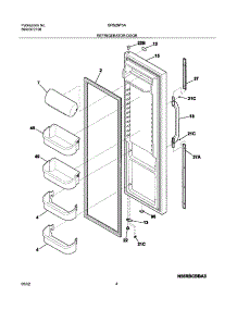 05 - Refrigerator Door parts for Gibson Refrigerator GRS26F5AW4 from AppliancePartsPros.com