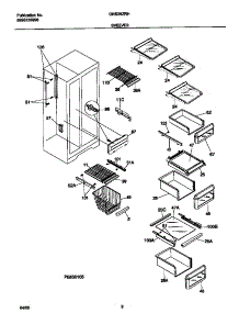 05 - Shelves parts for Frigidaire Refrigerator GRS26ZRHD3 from AppliancePartsPros.com