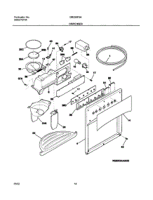 15 - Dispenser parts for Gibson Refrigerator GRS26F5AW4 from AppliancePartsPros.com