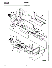 09 - Ice Container parts for Frigidaire Refrigerator GRS26ZRGD2 from AppliancePartsPros.com