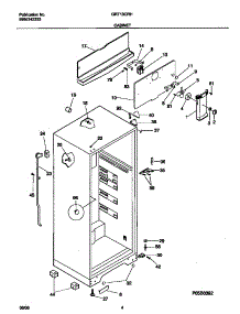 03 - Cabinet parts for Frigidaire Refrigerator GRT13CRHW1 from AppliancePartsPros.com