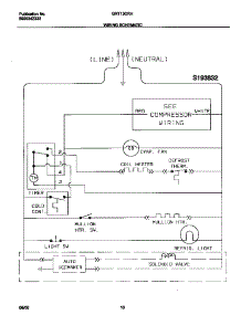 06 - Wiring Schematic parts for Frigidaire Refrigerator GRT13CRHW1 from AppliancePartsPros.com