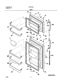 03 - Doors parts for Gibson Refrigerator GRT18C6AW5 from AppliancePartsPros.com