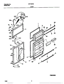 02 - Door parts for Frigidaire Refrigerator GRT18DNED1 from AppliancePartsPros.com