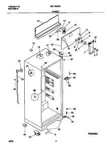 03 - Cabinet parts for Frigidaire Refrigerator GRT18IDRHW0 from AppliancePartsPros.com