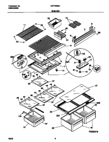 04 - Shelves parts for Frigidaire Refrigerator GRT18QNHW2 from AppliancePartsPros.com