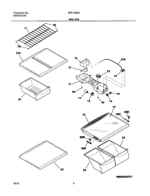 07 - Shelves parts for Gibson Refrigerator GRT18S6AW6 from AppliancePartsPros.com