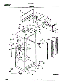03 - Cabinet parts for Frigidaire Refrigerator GRT18RRCD2 from AppliancePartsPros.com