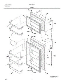 03 - Door parts for Gibson Refrigerator GRT18S6AQ7 from AppliancePartsPros.com