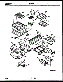 05 - Shelves And Supports parts for Frigidaire Refrigerator GRT22QRBD0 from AppliancePartsPros.com