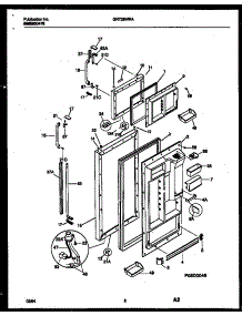02 - Door Parts parts for Frigidaire Refrigerator GRT26WRAD0 from AppliancePartsPros.com