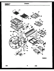 06 - Shelves And Supports parts for Frigidaire Refrigerator GRT26WRAD0 from AppliancePartsPros.com