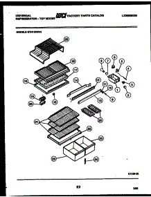 04 - Shelves And Supports parts for Frigidaire Refrigerator GTN155AH1 from AppliancePartsPros.com
