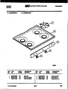 03 - Cooktop Parts parts for Frigidaire Range CGC4M5WSTE from AppliancePartsPros.com