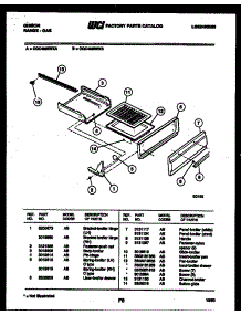 04 - Broiler Drawer Parts parts for Frigidaire Range CGC4M6WXA from AppliancePartsPros.com