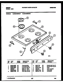 03 - Cooktop Parts parts for Frigidaire Range CGC4M6WXF from AppliancePartsPros.com
